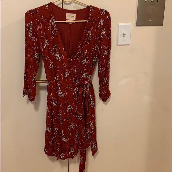sezane wrap dress